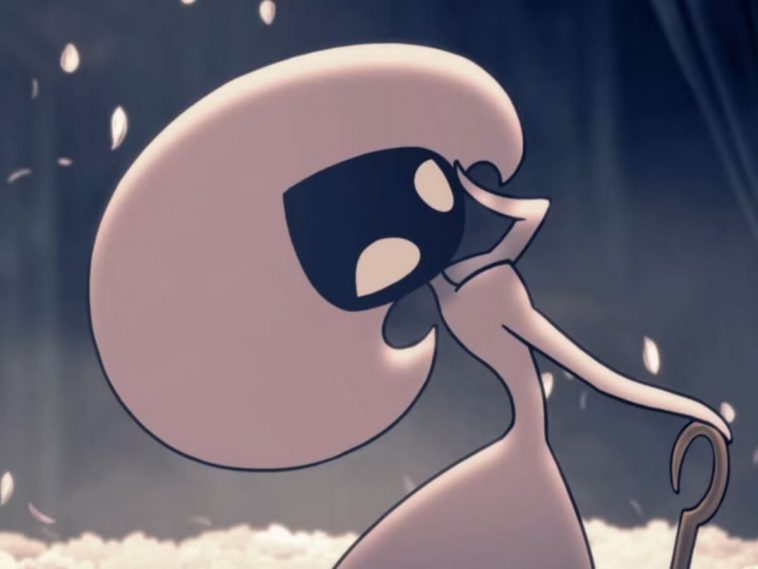 screenshot di hollow knight silksong con primo piano di merletta