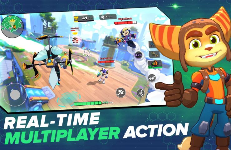 screenshot di ratchet and clank ranger rumble con squarcio di gameplay