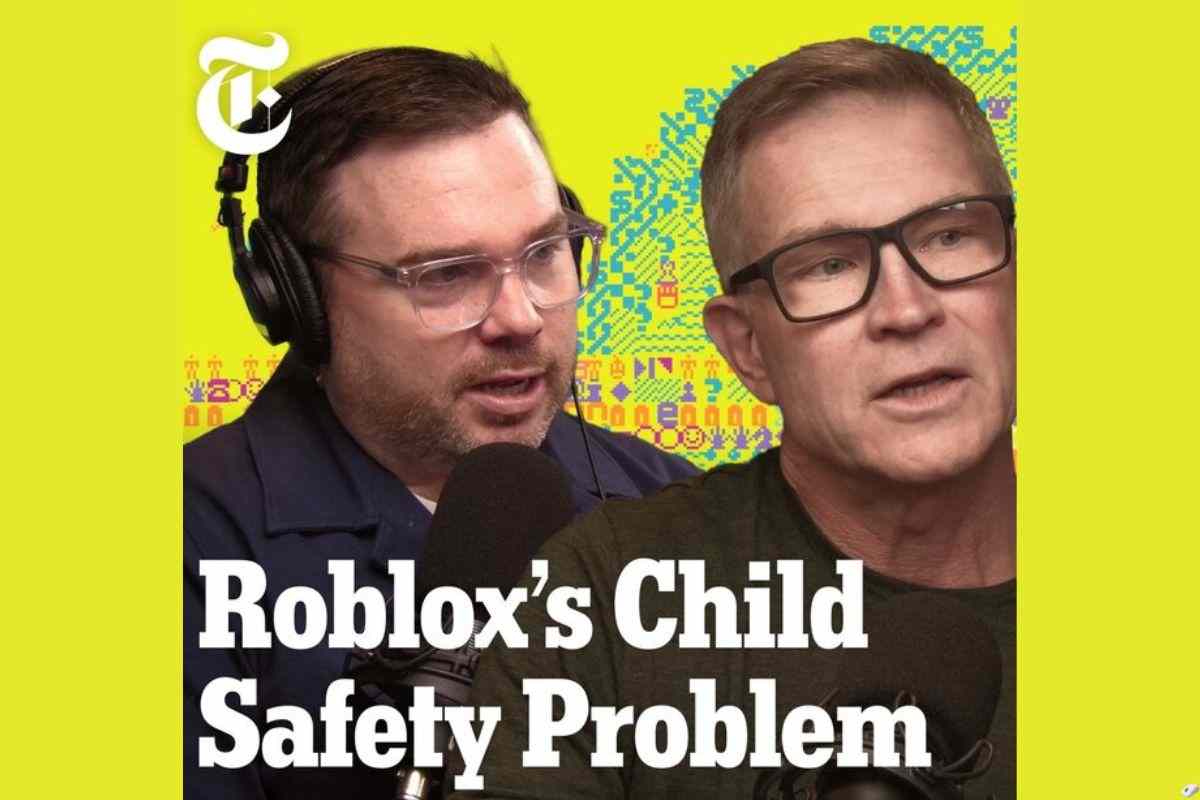 persona con microfono e cuffie, ceo di roblox con occhiali