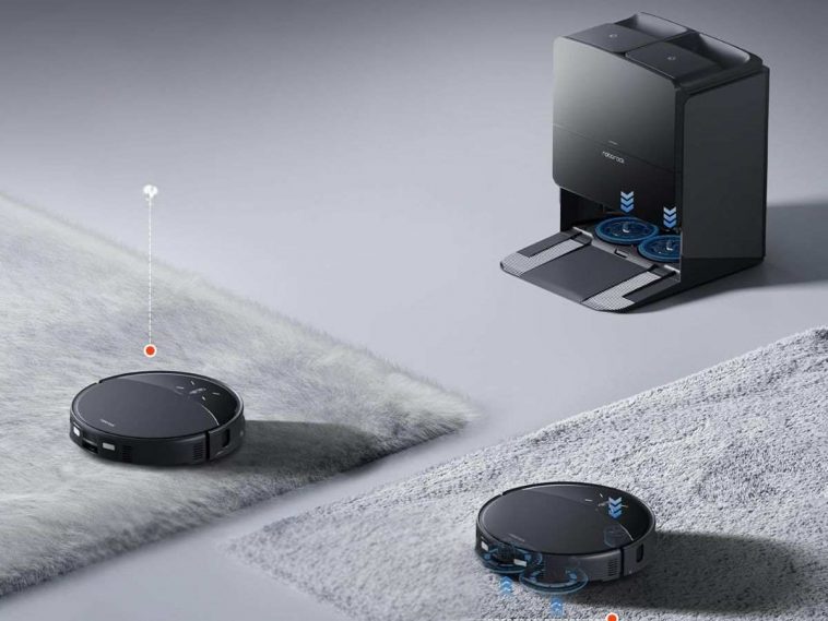 roborock Saros 10R Set Robot Aspirapolvere, due robot che girano sui tappeti