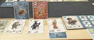 Carte del giocatore durante una partita a Pilgrims