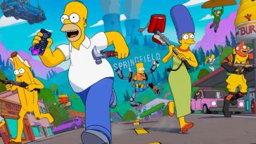 immagine chiave della collaborazione tra fortnite e i simpson