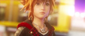 sora di kingdom hearts ragazzino con capelli a punta e giuba nera