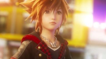 sora di kingdom hearts ragazzino con capelli a punta e giuba nera