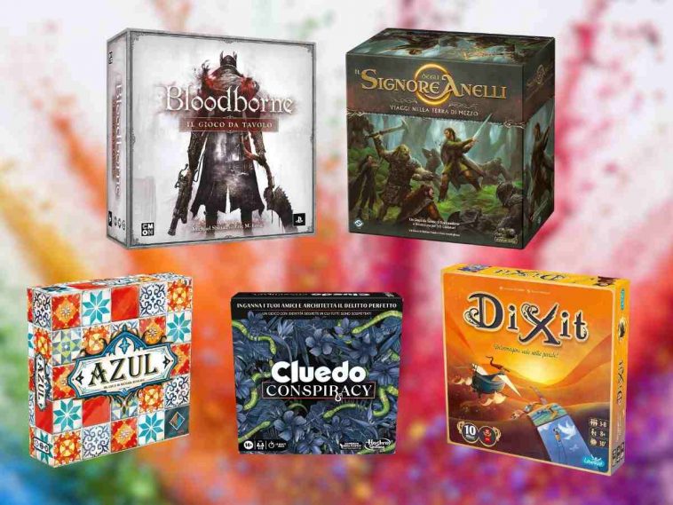 5 scatole di giochi da tavolo