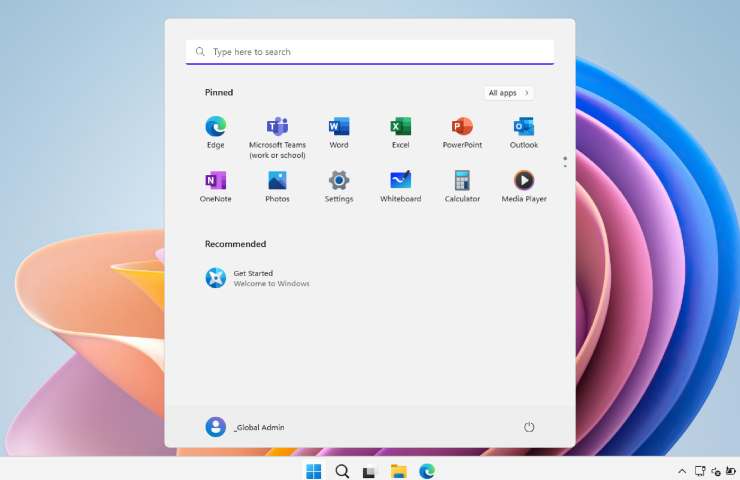 schermata di windows 11