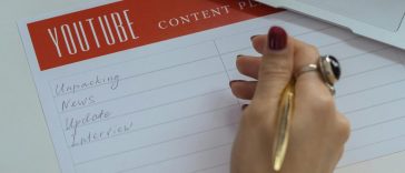 Foglio di pianificazione dei contenuti da pubblicare su YouTube