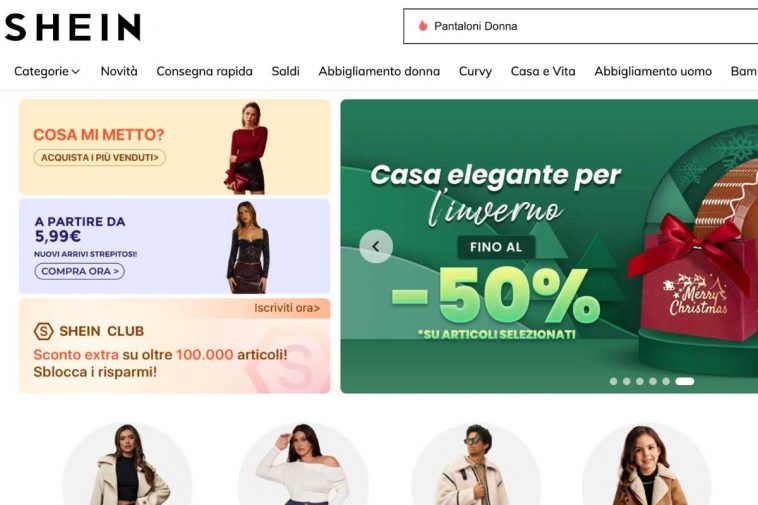 Sito di Shein