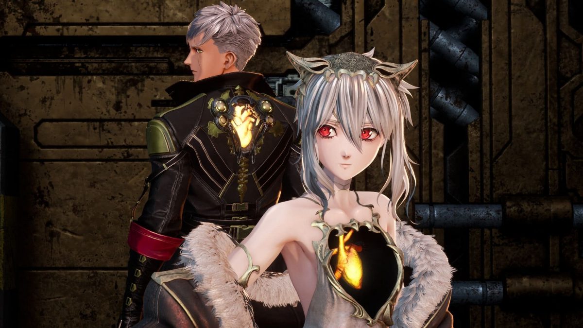 Due personaggi di Code Vein II, di cui uno di schiena