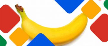 banana con i colori di google