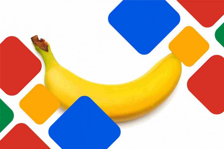 banana con i colori di google