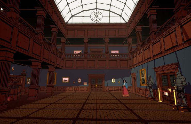 screenshot di the seance of blake manor con immagine dell'interno della villa