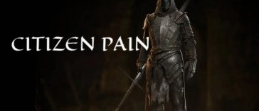 soldato con alabarda, scritta citizen pain