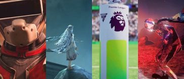 collage di quattro giochi affiancati verticale: arc raiders, elden ring nightreign, football manager 26, skate story