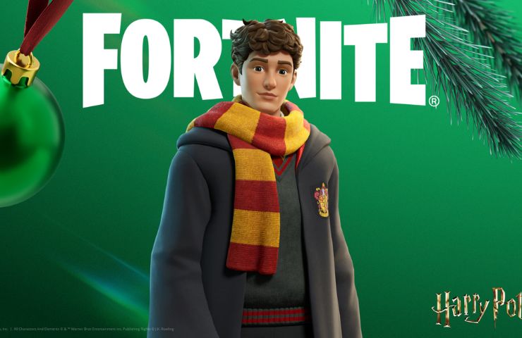 modello 3D di personaggio fortnite con vestiti di Harry Potter