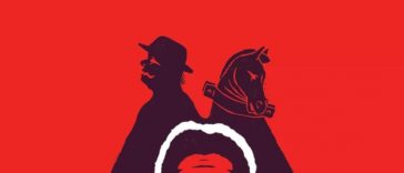 faccia uomo sconvolta, uomo e cavallo appoggiati