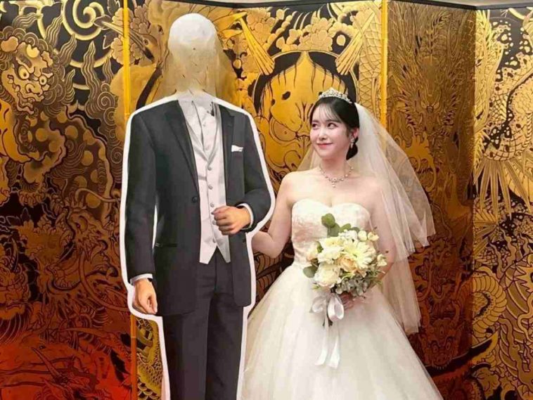 immagine matrimonio tra ragazza giapponese e kazuma kiryu