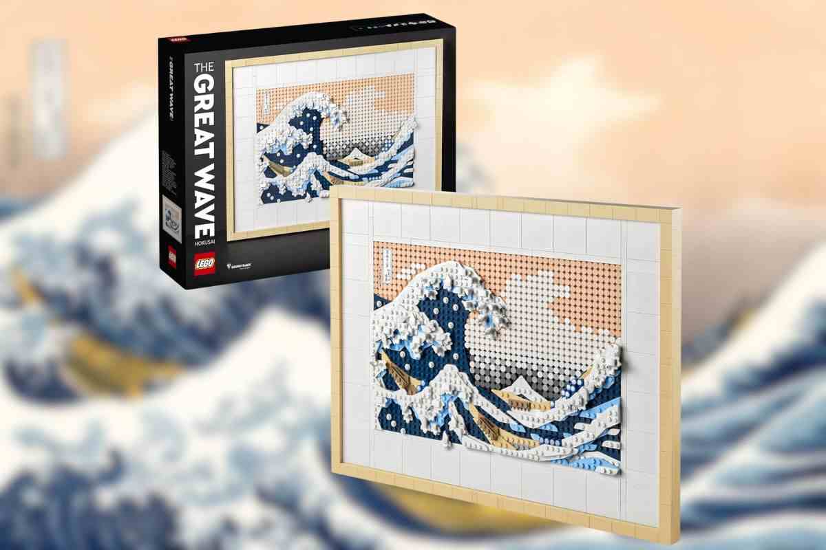 Quadro onda di kanagawa con scatola
