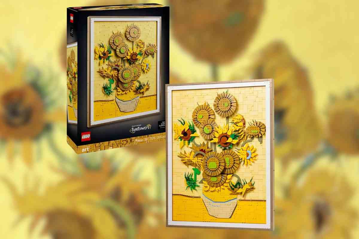 quadro girasoli con scatola