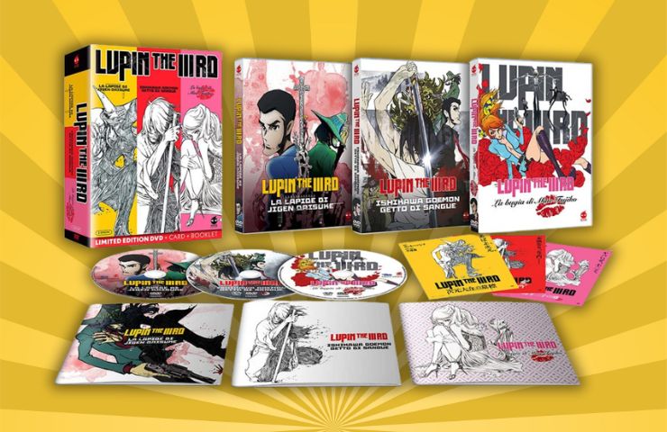 cofanetto Lupin The IIIRD - La Trilogia su sfondo giallo