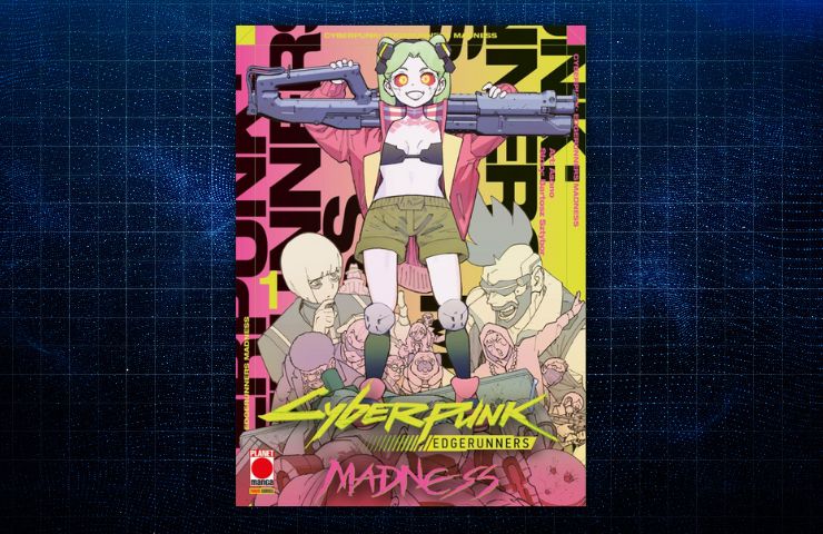 manga madness cyberpunk edgerunners su sfondo cyberpunk
