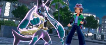 screenshot di leggende pokemon z-a con MegaLucario Z