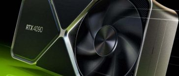 scheda grafica Nvidia con linee cinetiche