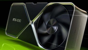 scheda grafica Nvidia con linee cinetiche