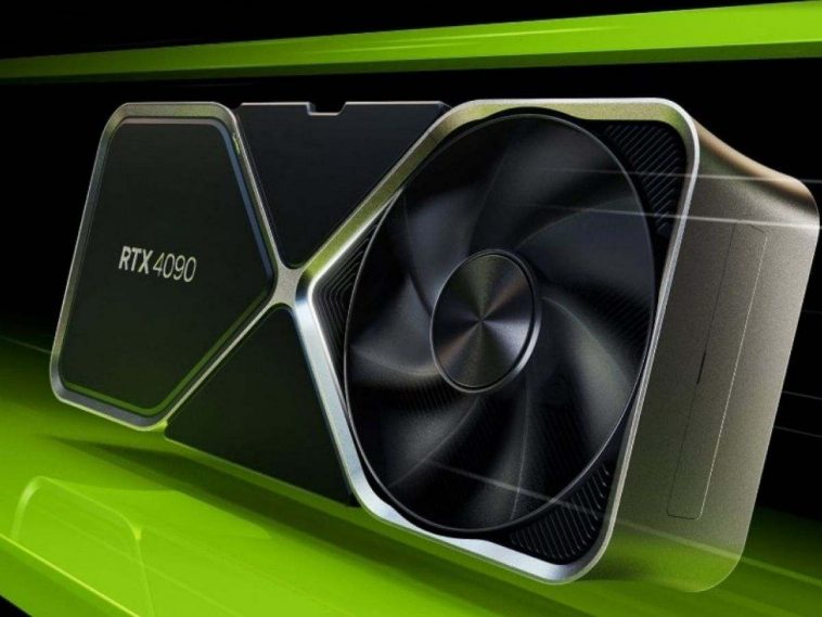 scheda grafica Nvidia con linee cinetiche