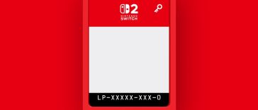 scheda con chiave di gioco nintendo switch 2 sfondo rosso
