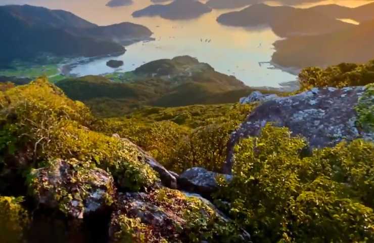 immagine 3d di un paesaggio