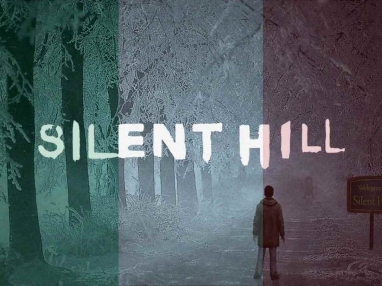 silent hill title screen primo capitolo con bandiera italiana in trasparenza
