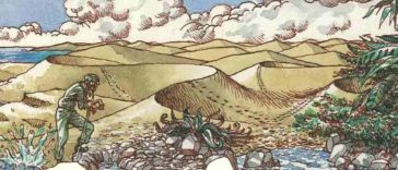 illustrazione di una civiltà in progresso all'interno di the book