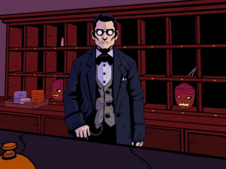 the seance of blake manor screenshot con personaggio nella hall del maniero