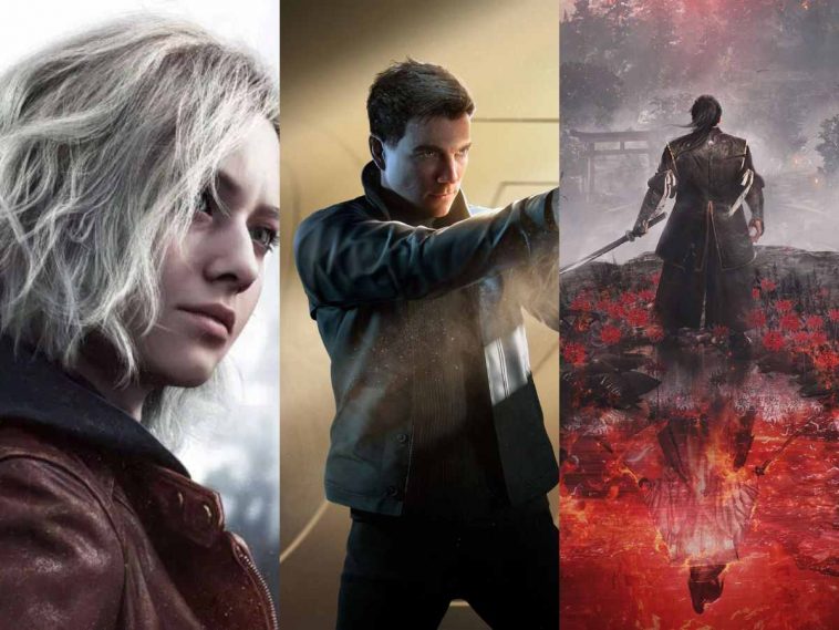 tre giochi presentati ai the game awards 2025 cover affiancate: resident evil requiem, 007 first light e nioh 3