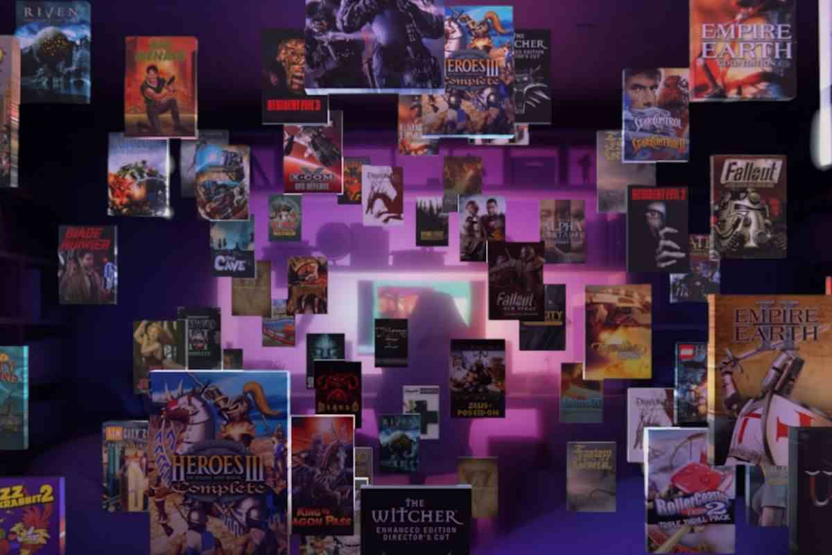 cpertine di videogiochi che fluttuano