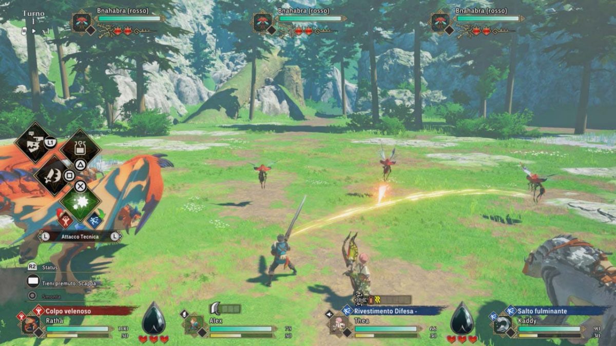 Combattimento di Monster Hunter Stories 3 Twisted Reflection