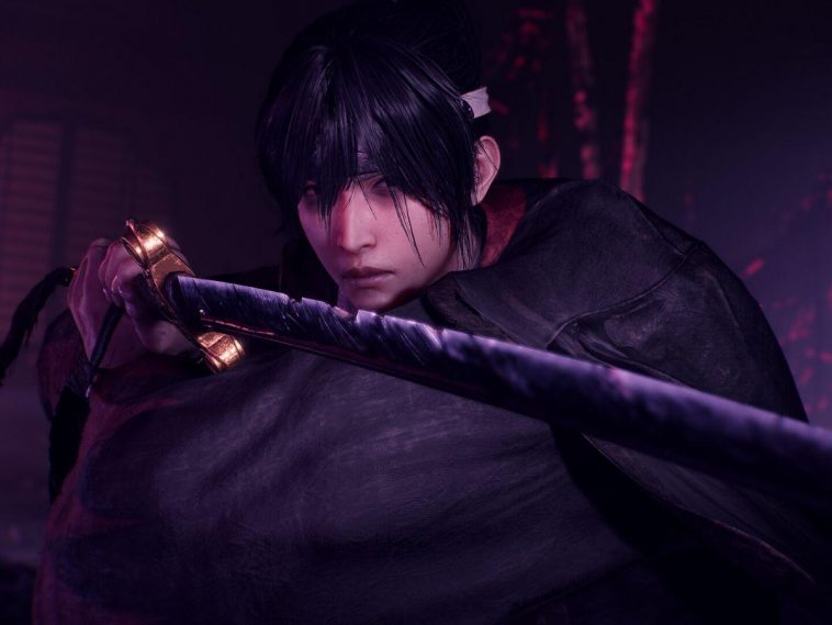screenshot di Nioh 3 con protagonista con una katana in primo piano