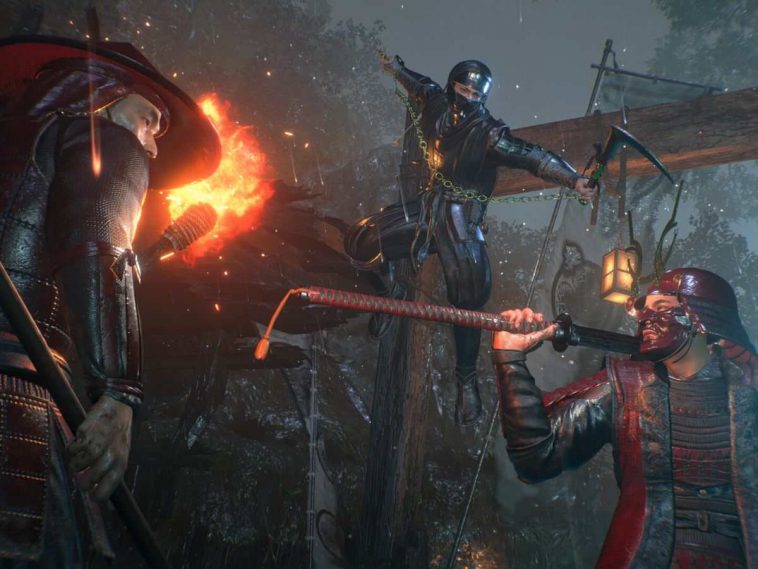 Nioh 3 screenshot con ninja e samurai