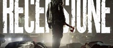 Leon di Resident Evil Requiem al centro di una strada con una grande scritta RECENSIONE