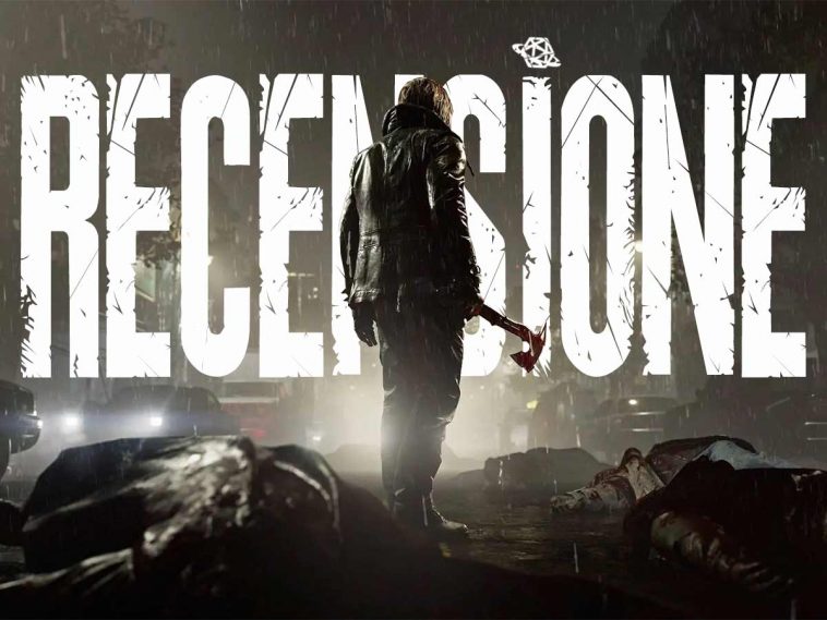 Leon di Resident Evil Requiem al centro di una strada con una grande scritta RECENSIONE