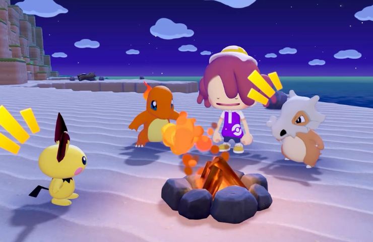 screenshot di Pokopia con ditto e pokemon