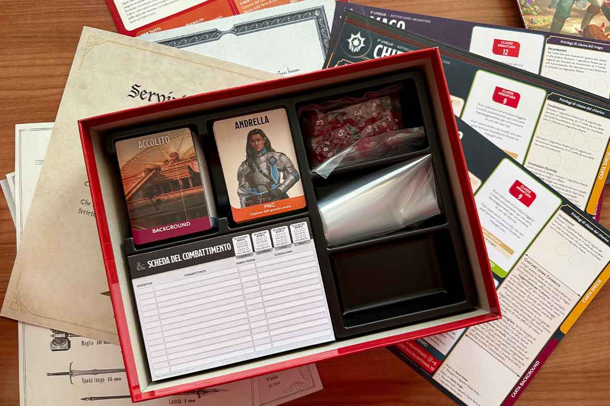 Contenuto della scatola e schede