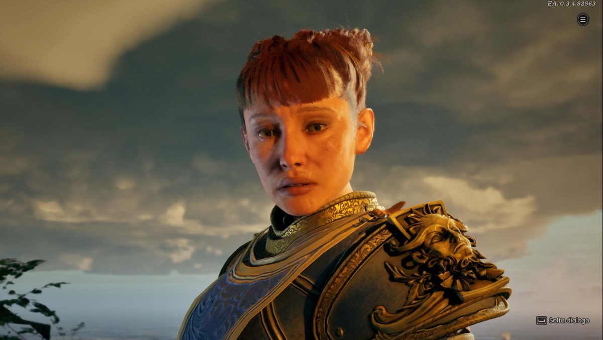 Primo piano di un personaggio di Solasta 2